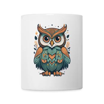 Abstract Owl - Mug - white - Front