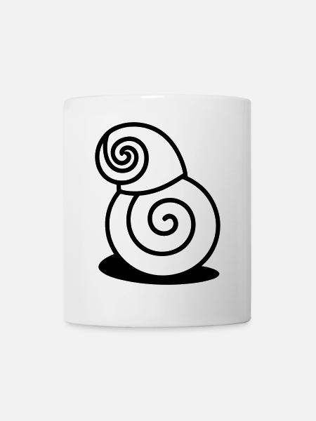 Schnecke - Tasse - Weiß