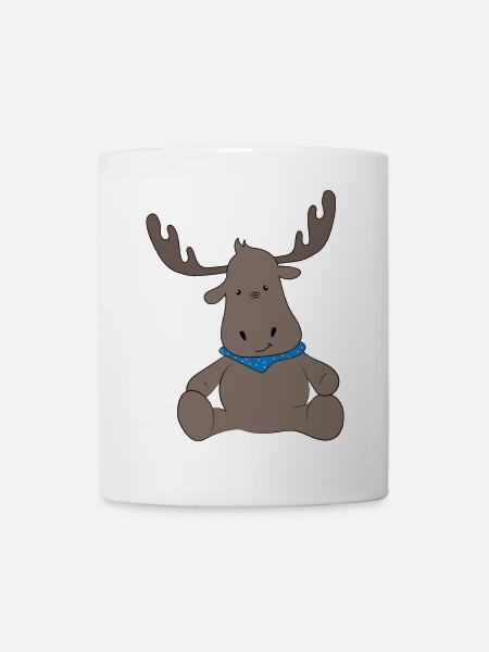 Elch - Tasse - Weiß