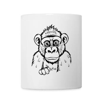 Gorilla - Tasse - Weiß - Vorne