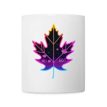 Feuille d’érable - Mug blanc - blanc - Devant