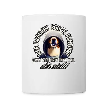 drôle bouledogue noël chien chemise renne - Mug blanc - blanc - Devant