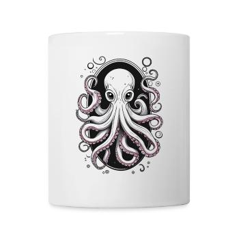 Oktopus - Tasse - Weiß - Vorne