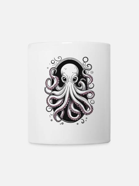 Oktopus - Tasse - Weiß