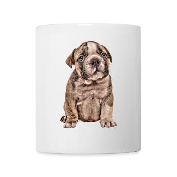 Look chiot câlin - portrait de chien - Mug blanc - blanc - Devant