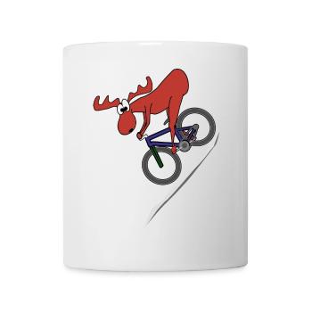 Moose MTB Downhill - Mug - white - Front