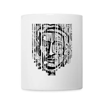 "Modern Mystic - Black and White Art Shards" - Mug - white - Front