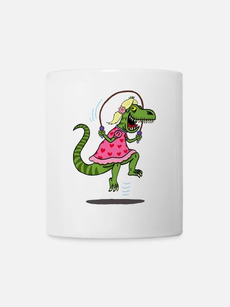 Camouflage du tyrannosaure pour la chasse - Mug blanc - blanc