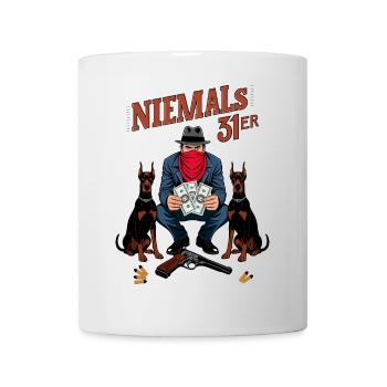 Niemals 31ER - Tasse - Weiß - Vorne