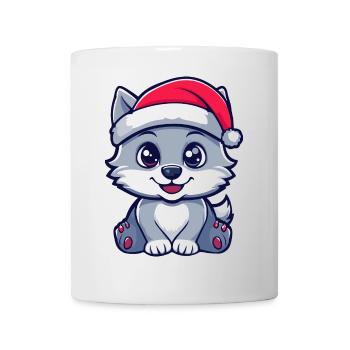 Wolf Christmas Cute - Mug - white - Front