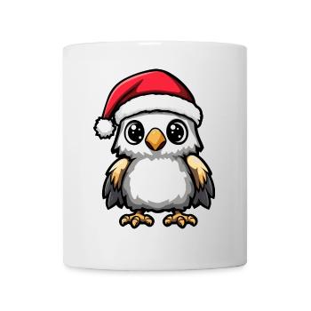 Aigle Noël mignon - Mug blanc - blanc - Devant