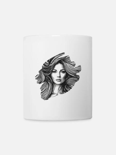 Haar-monie statt Monotonie Mein Style dein Neid - Tasse - Weiß