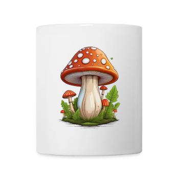 Le champignon porte chance - Mug blanc - blanc - Devant