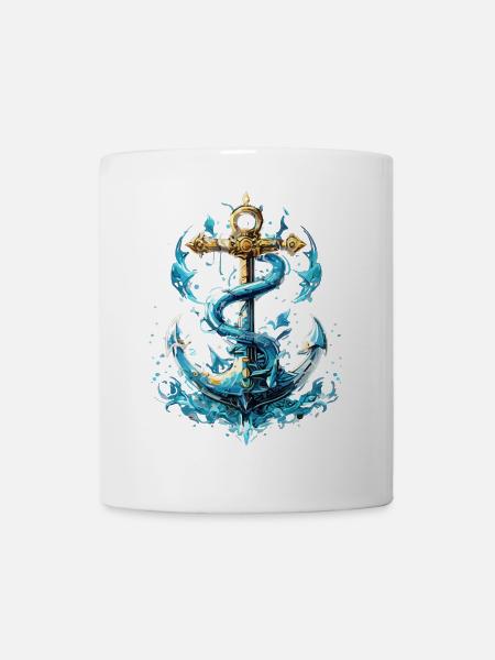 Anchor Water Splash - Mug - white