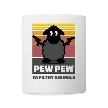 Schaf Gangster - Tasse - Weiß - Vorne