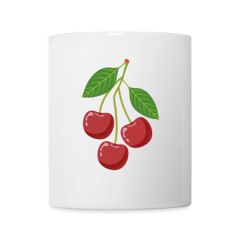 Cherries on a branch - Mug - white - Front