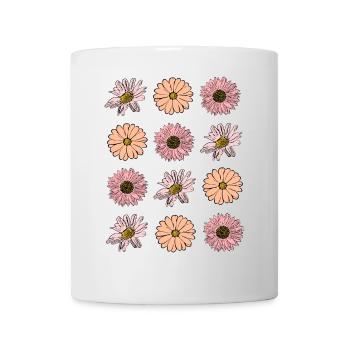 Blume pastell Blume Blumen pastell Blumen flieder - Tasse - Weiß - Vorne