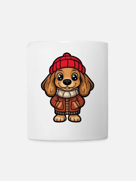Cocker Spaniel Hund Stylisch - Tasse - Weiß