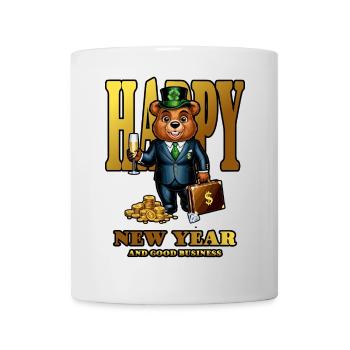 New Year Lucky Bear - Mug - white - Front