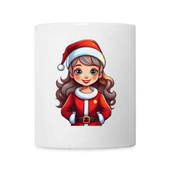 Santa Claus (a woman as Santa Claus) - Mug - white - Front
