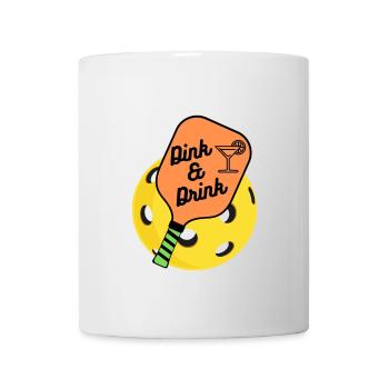 T-shirt de pickleball humoristique pour femmes - Mug blanc - blanc - Devant