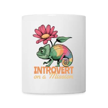 Introvert on a Mission – Chameleon Power - Mug - white - Front