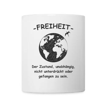 Freiheit der Zustand - Tasse - Weiß - Vorne