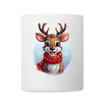 Ein niedliches Rentier zu Weihnachten - Tasse - Weiß - Vorne