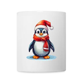 Penguin at Christmas and in winter - Mug - white - Front