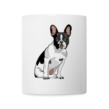 Chien Bouledogue Français - Mug blanc - blanc - Devant