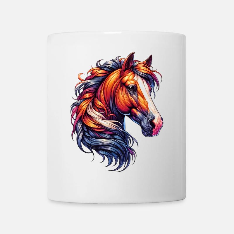 Cheval - Mug blanc - blanc