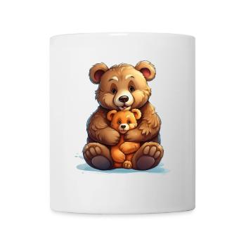 Cute Teddy Bears Illustration - Mug - white - Front