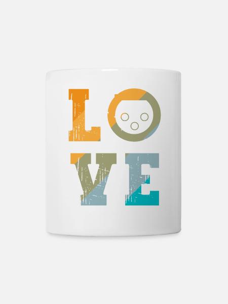 Tontechniker Liebe XLR Anschluss Toningenieur - Tasse - Weiß