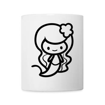 Meerjungfrau - Tasse - Weiß - Vorne