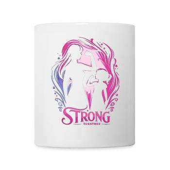 Mère et fille ensemble cadeau fort - Mug blanc - blanc - Devant