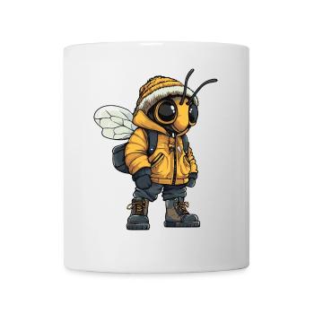 Bee Fashion Winter - Mug - white - Front