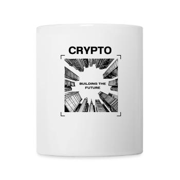 Crypto - BUILDING THE FUTURE - Tasse - Weiß - Vorne