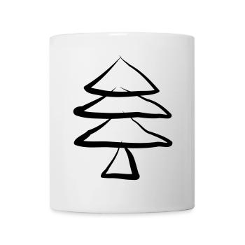 arbre de Noël arbre de Noël arbre de Noël - Mug blanc - blanc - Devant