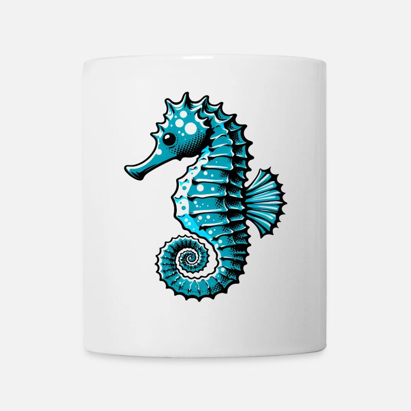 Seepferdchen - Tasse - Weiß