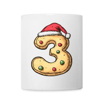 3 Number Christmas Cookie - Mug - white - Front