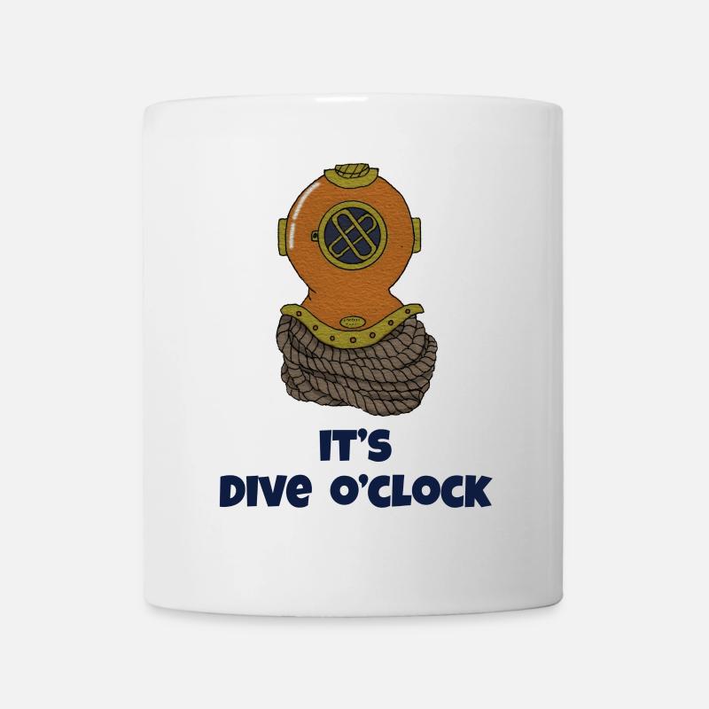Son casque de plongée - Mug blanc - blanc
