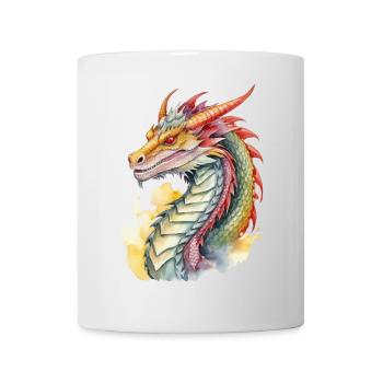 Drache - Tasse - Weiß - Vorne