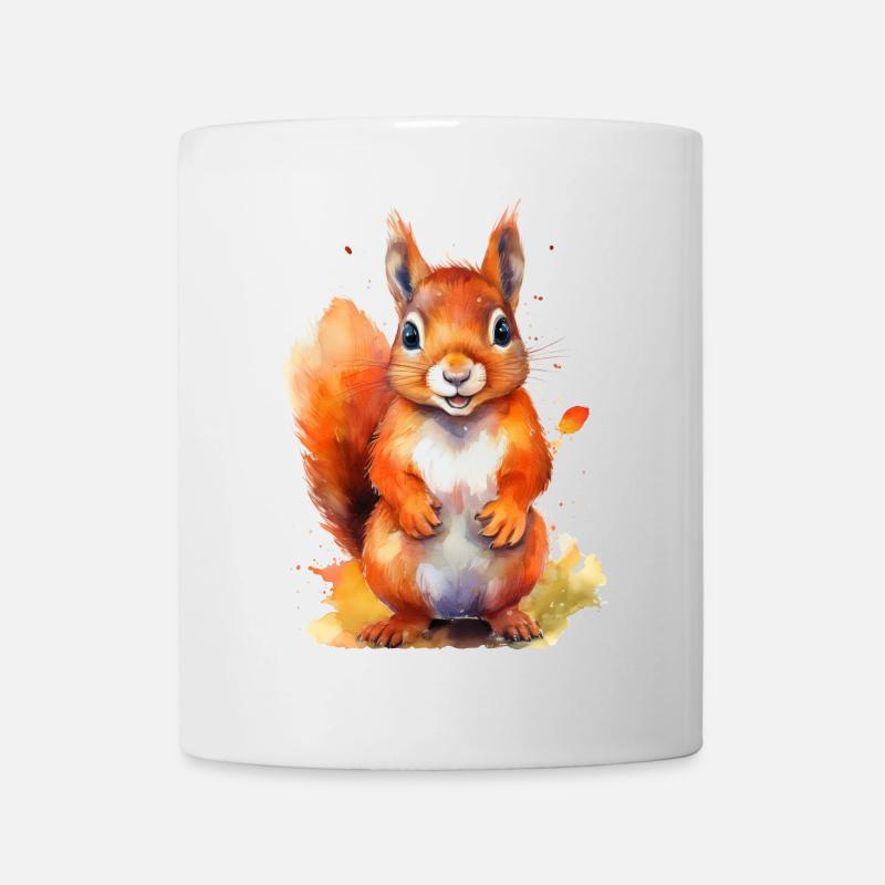 Niedliches Eichhörnchen - Tasse - Weiß