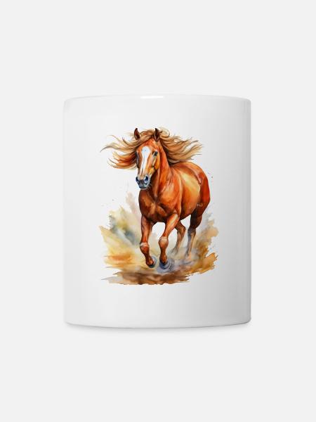 Cheval - Mug blanc - blanc
