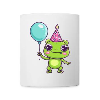 Frog Birthday Comic Cute - Mug - white - Front