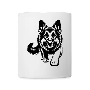 Berger allemand - Mug blanc - blanc - Devant