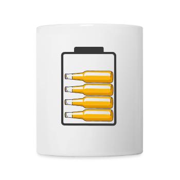 Batterie à bière - Mug blanc - blanc - Devant
