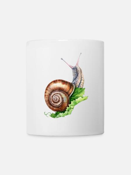 Escargot comestible - Mug blanc - blanc