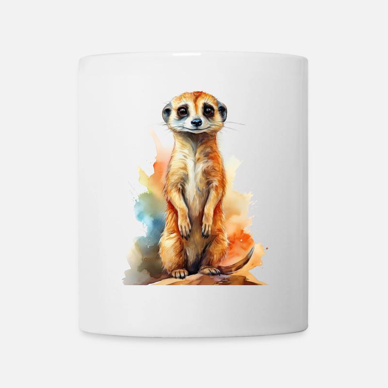 Erdmännchen - Tasse - Weiß