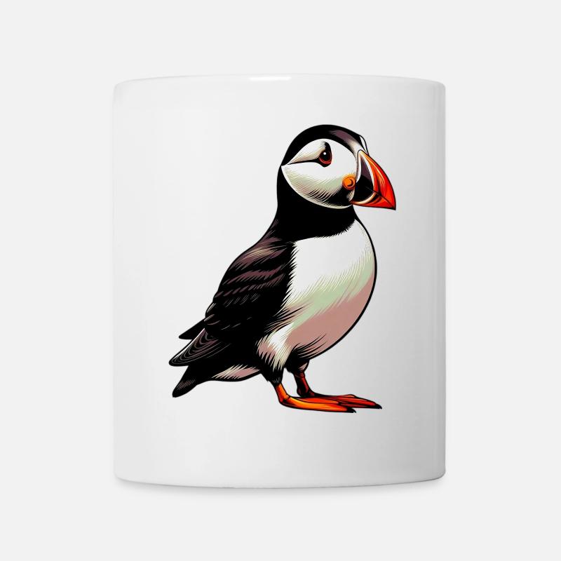 Macareux - Mug blanc - blanc